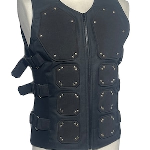 Industrial Gothic mens bodice with industrial Rubber with studs
