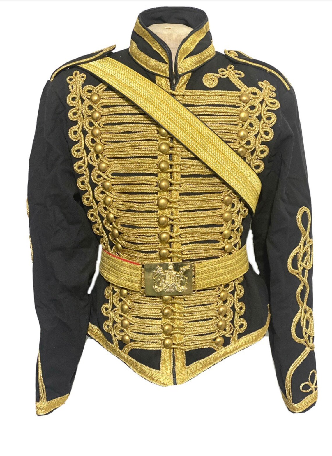 3 pcs mens Black Ceremonial Hussar Officers jacket with Gold | Etsy