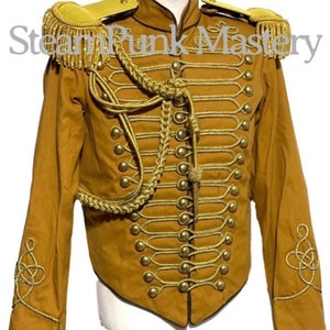 GENERAL Ceremonial Gold Braiding Hussar Jacket in 36, 42,44 46 Aiguillette ,7CM MetaL Fringes Gold Epaulettes, image 1