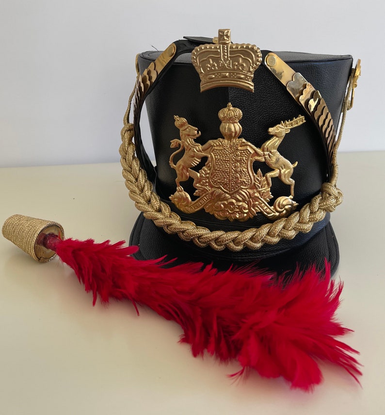 Black Hussar General Helmet With Gold Bullion Details and - Etsy