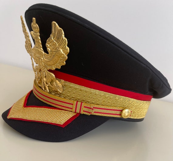 大礼用二等主計軍帽 Hussar Black Military Hat With Brass Badges Details in 56,57
