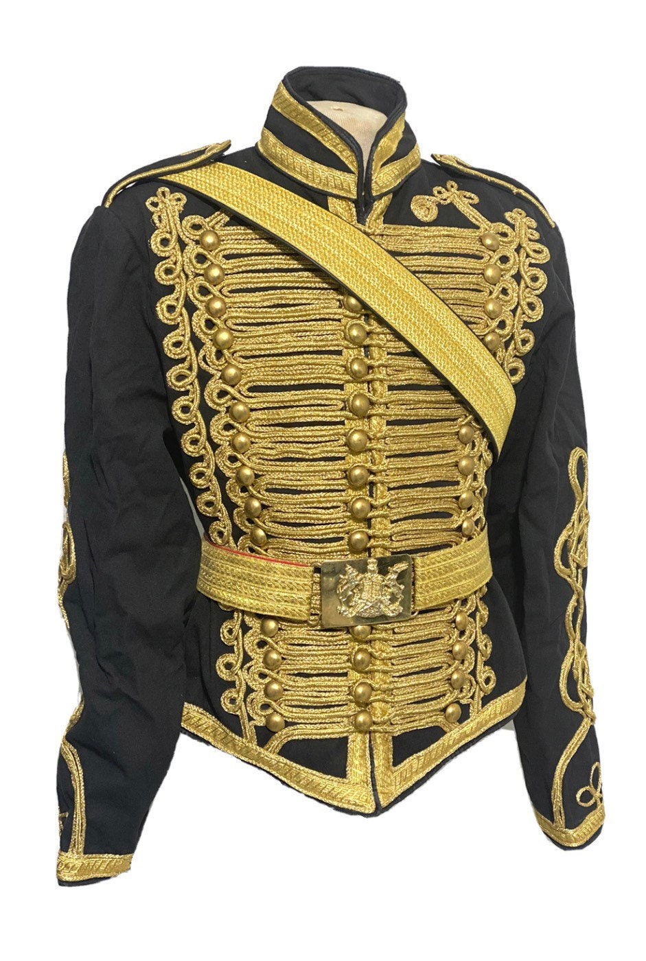 3 pcs mens Black Ceremonial Hussar Officers jacket with Gold Etsy
