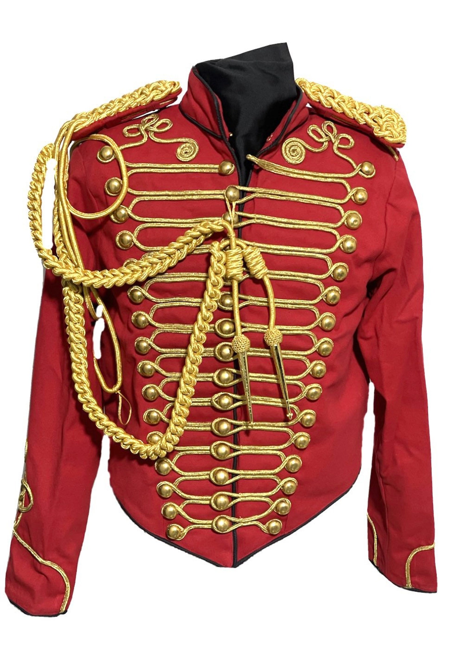 3 pcs Red mens Jacket Ceremonial Hussar Officers with Etsy