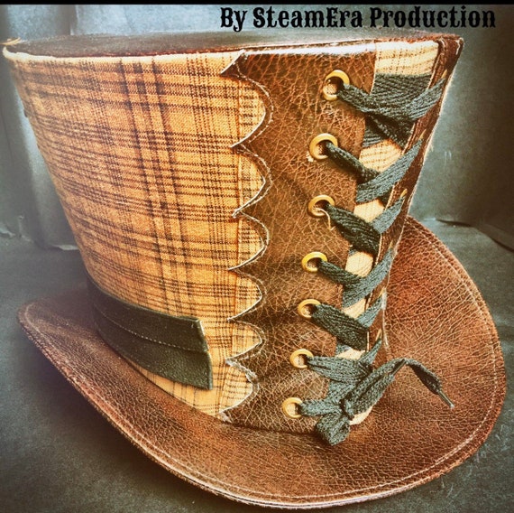 Steampunk Hat Vintage Brown , Steampunk Goggle, Steampunk Gears, Steampunk  Accessories 
