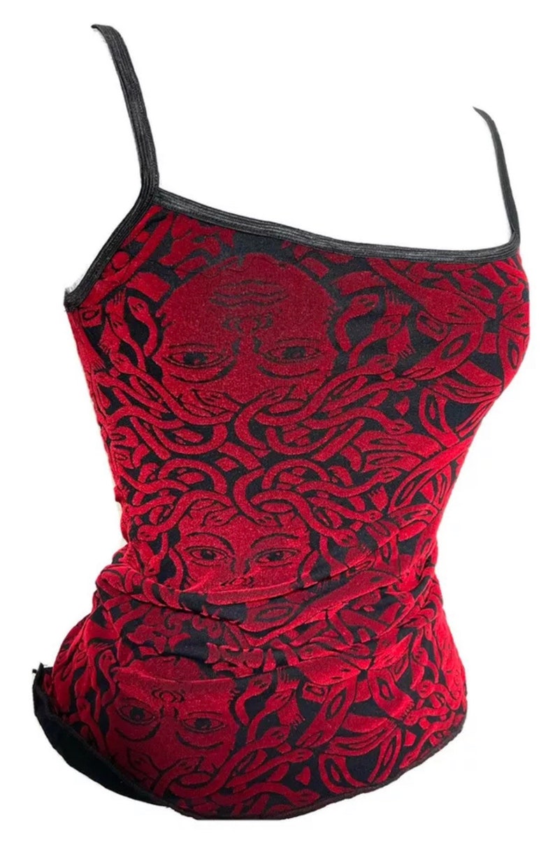 Raven gothic Red Medusa cami top size To fit bust 343638 image 1