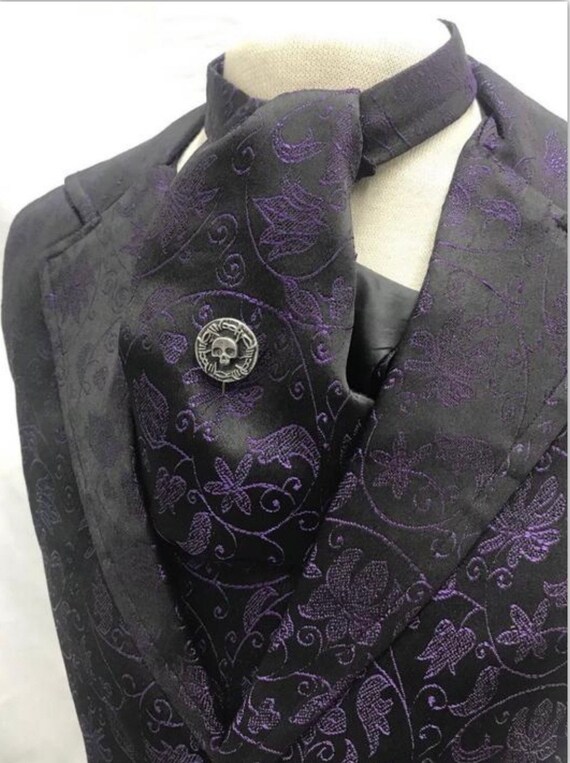 Purple waistcoat deals and tie