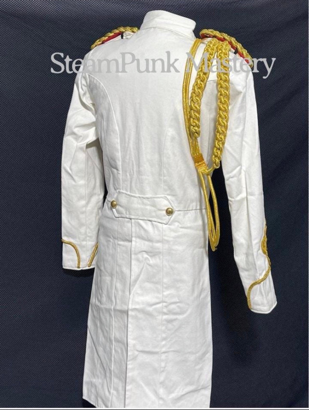 3pcs Hussar Natural White Tail Coat With Aiguillette & Etsy