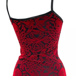 Raven gothic Red Medusa cami top size To fit bust 343638 image 3