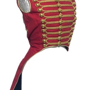 Women Ring master Hussar Red/Gold Waistcoat with back tails in chest fit size 32/34/36/3840 image 5