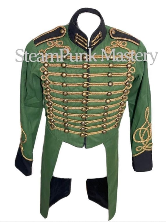Green tailcoat jacket cheap
