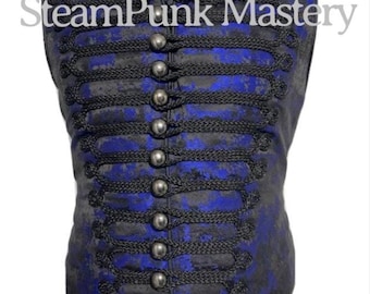 Victorian Gothic Braided Waistcoat: Cravat & Tiepin Set