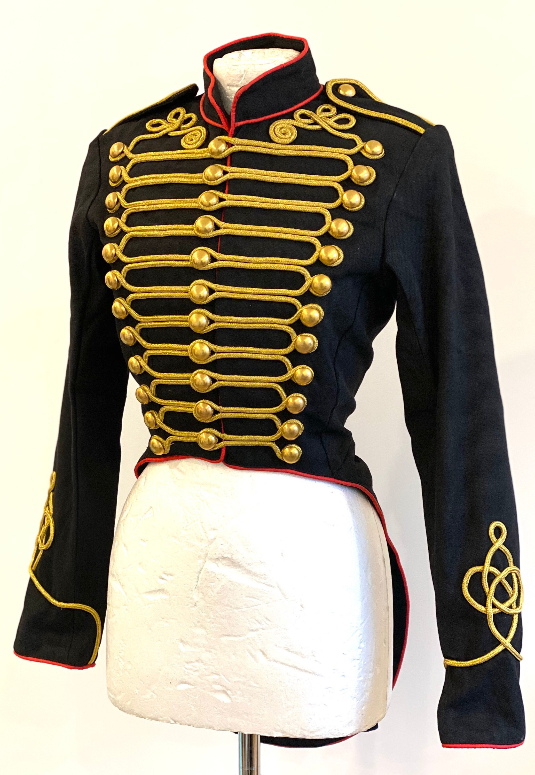 Image of Women Ring Master Hussar Black/Red Tail Coat in Chest Size 36"38"40"