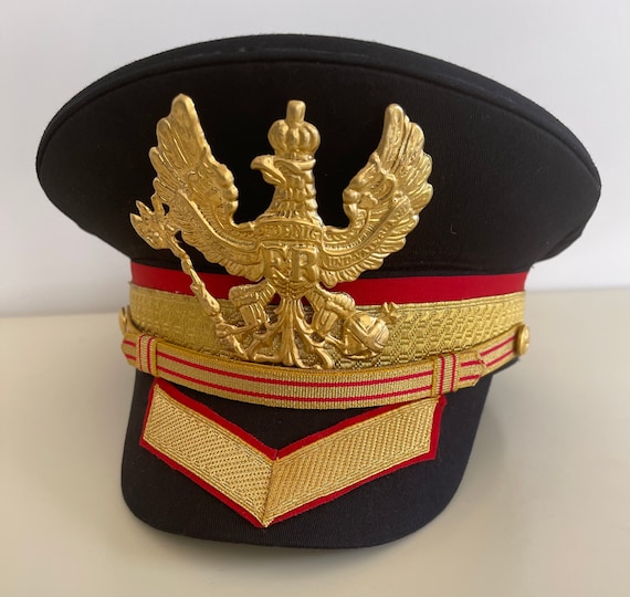 Egipto Enriquecimiento jugar Sombrero militar negro Húsar con insignias de latón detalles - Etsy México