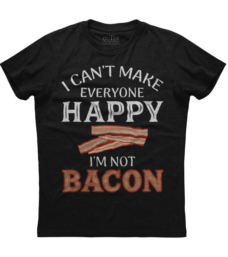 I Can/'t Make Everybody Happy Mens Short Sleeve New Cotton Black T-shirt
