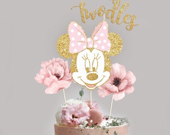 MINNIE MOUSE CENTERPIECES, Minnie Mouse Cake Toppers, Twodles Mouse Cake Centerpiece, Minnie Mouse Props, Printable Digital Download