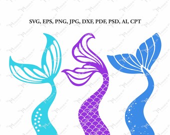 Download Mermaid Tail Svg Etsy