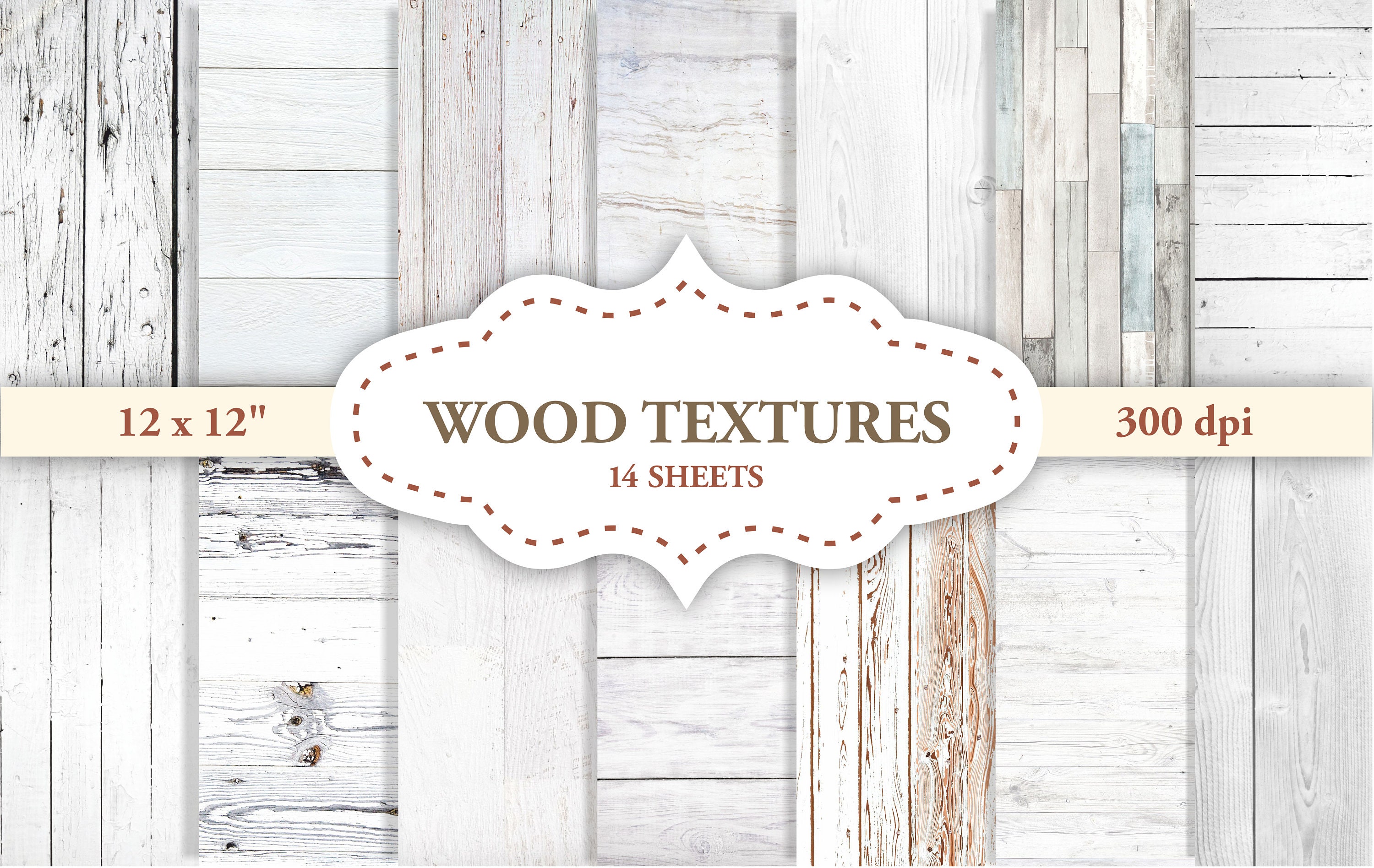 WHITE WOOD TEXTURE Digital Paper Rustic Wood Paper Scrapbook Etsy