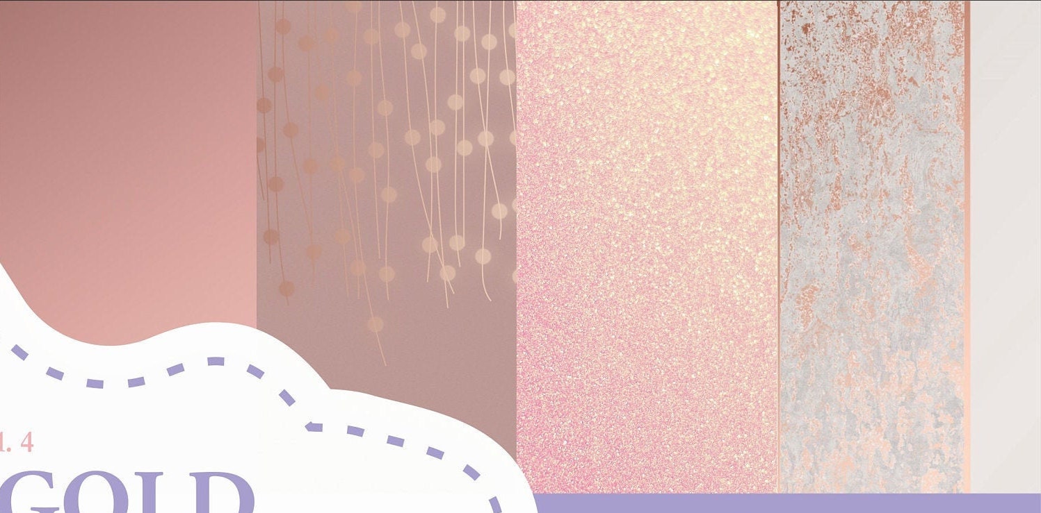 ROSE GOLD Digital Paper Rose Gold Glitter Foil Paper Etsy