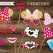 MINNIE MOUSE Props, Minnie Mouse Photo Booth Props, Minnie Mouse ...