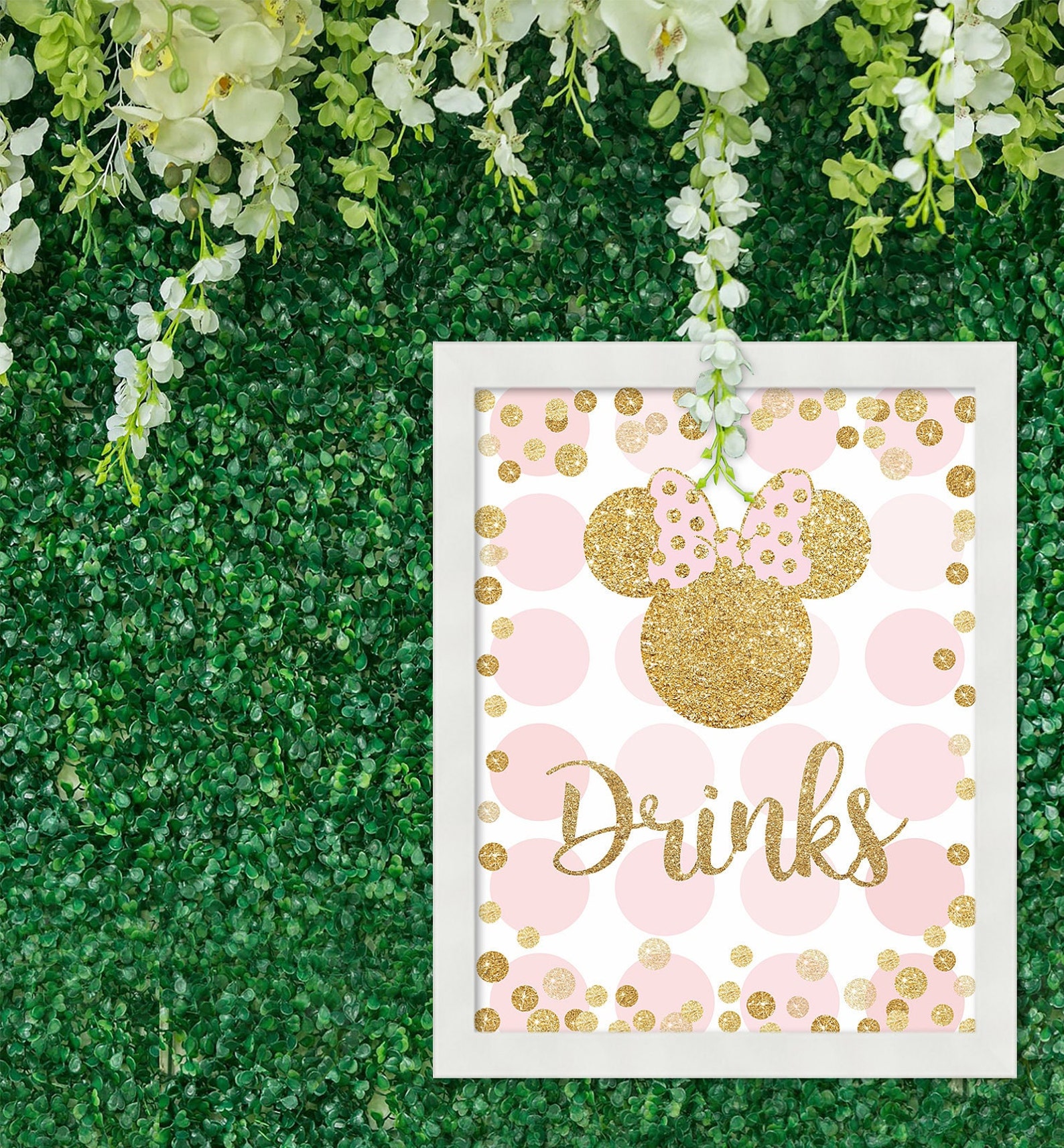 MINNIE MOUSE Birthday Party Signs Birthday Party Minnie Mouse | Etsy