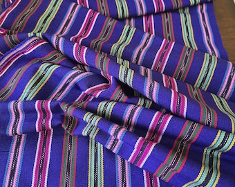 Indigenous Guatemalan Fabric by the Yard, Multicolor Guatemalan Cotton Fabric, Latin Colorful Fabric