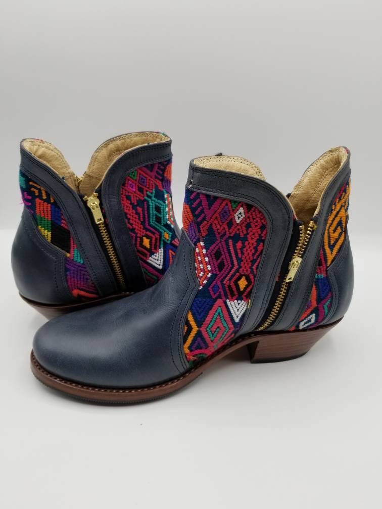 GUATEMALAN SHOES Mexican BOOTS Embroidered Shoes Huipil - Etsy