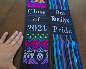 NOT CUSTOMIZABLE -KIDS Central American Sash, Kid's Latin Graduation Stole, Toddlers Class of 2024 Stole