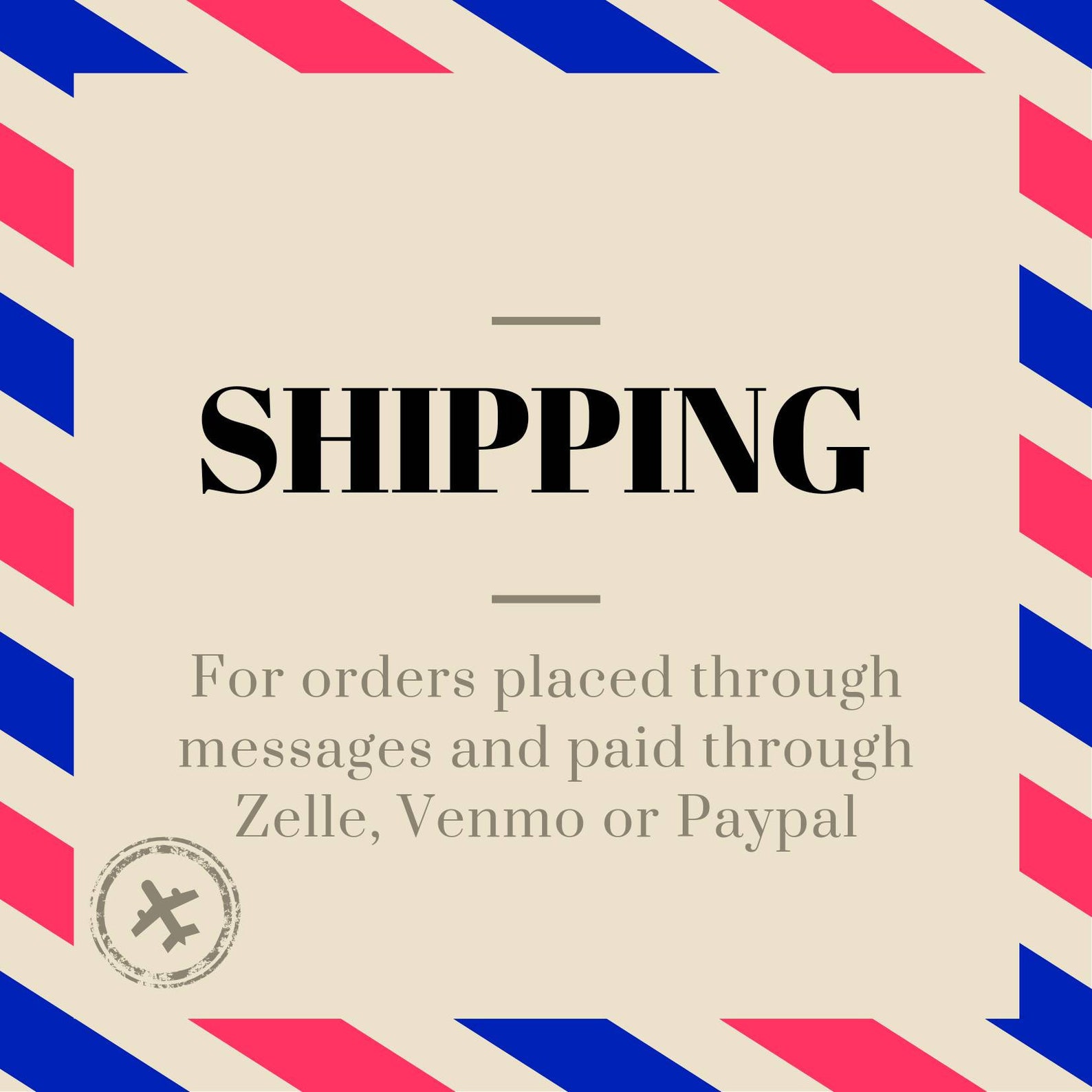 SHIPPING ONLY Etsy