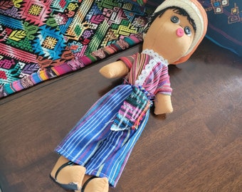 Male Worry Doll, Guatemalan Doll, Cultural Male Doll, Brown Latin Doll