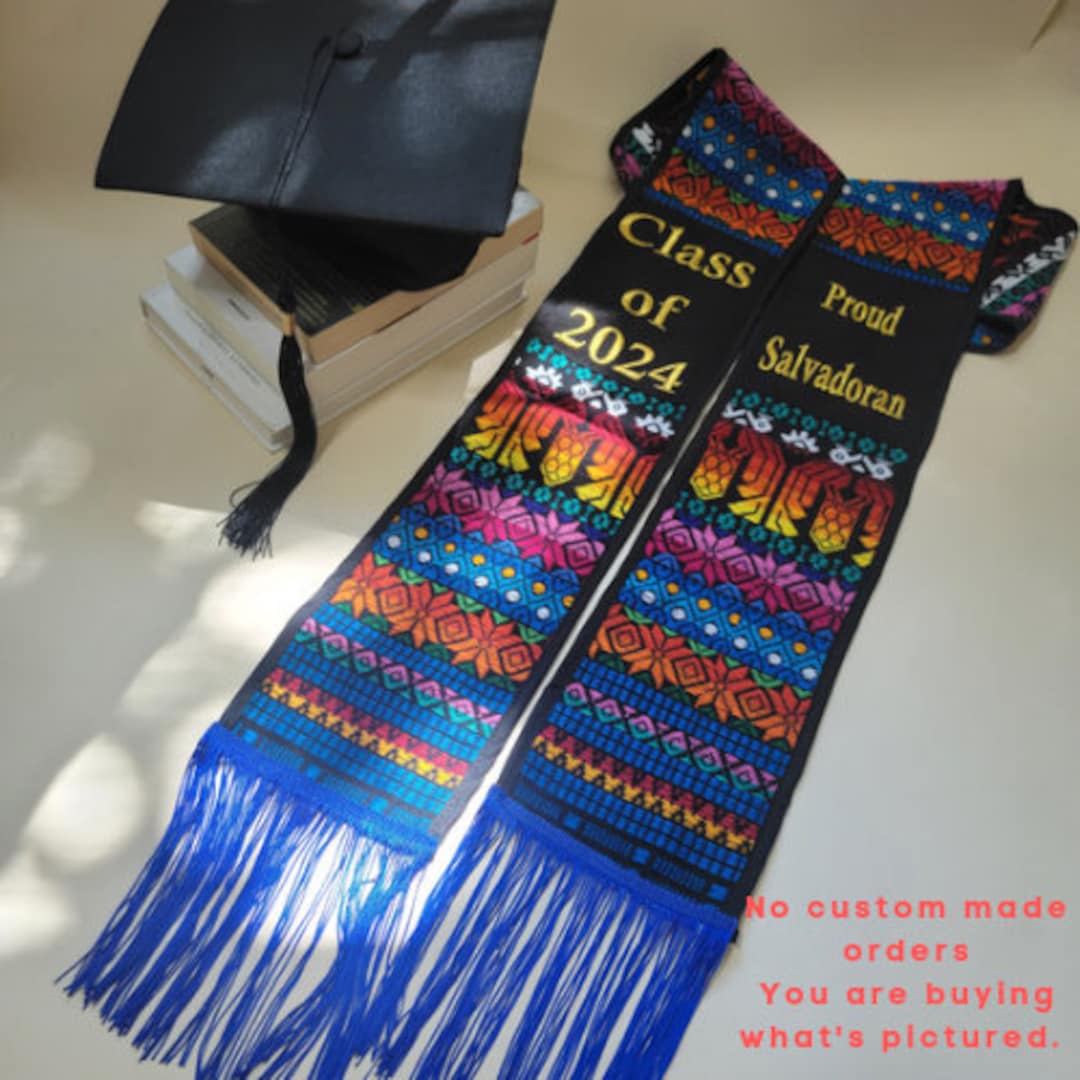 Salvadoran Graduation Sash Central American Sash Proud Etsy