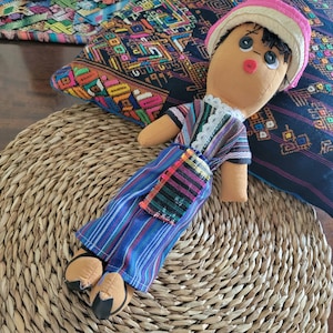 Male Worry Doll, Guatemalan Doll, Cultural Male Doll, Indigenous Male Doll