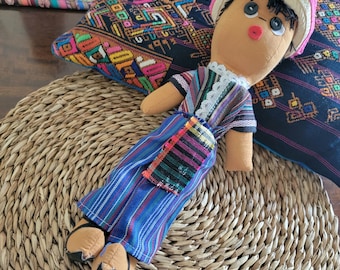 Male Worry Doll, Guatemalan Doll, Cultural Male Doll, Indigenous Male Doll