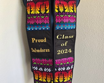 NOT CUSTOMIZABLE - Salvadoran Graduation Sash, Central American Sash, Proud Salvadoran Sash, Class of 2024 El Salvador