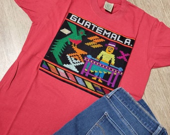SMALL Unisex Guatemalan T-shirt, El Quetzal T-shirt, My Guatemalan Boyfriend Gift, Gift for Papa Chapin, La Marimba Tshirt