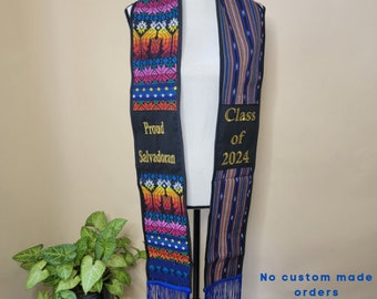 NICHT ANPASSBAR - Salvadorianische Abschlussschärpe, mittelamerikanische Schärpe, stolze salvadorianische Schärpe, Klasse von 2024 El Salvador