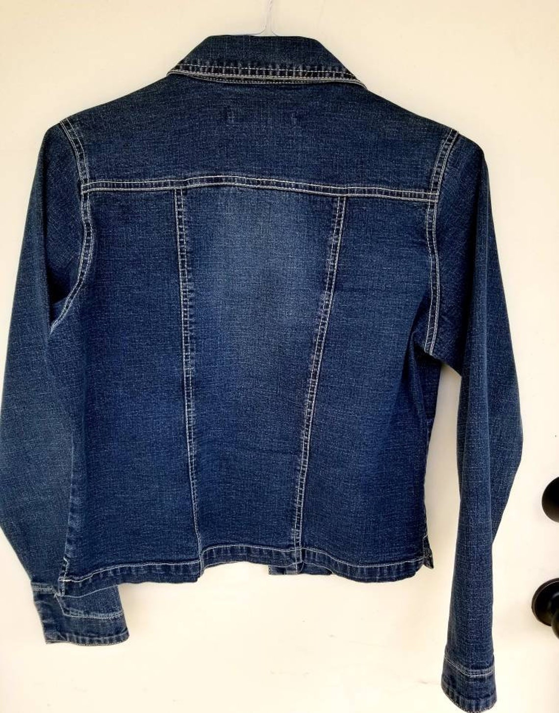 Denim Huipil Jacket Upcycled Denim Jacket Jean Jacket Recycled - Etsy