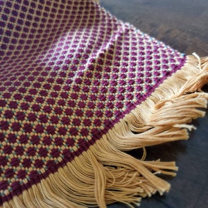 Multicolor Table Runner, Guatemalan Textile Tablecloth, Burgandy Table Runner, Guatemalan Home Gift