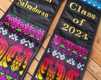 NOT CUSTOMIZABLE - Salvadoran Graduation Sash, El Pulgarcito de America Sash, Proud Salvadoran Sash, Class of 2024 El Salvador