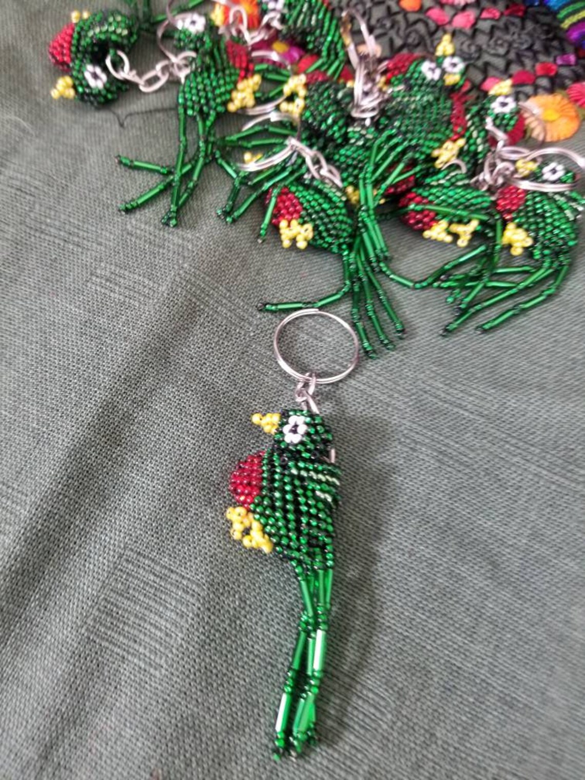 El Quetzal Keychain Keychain Guatemalan Keychain Etsy