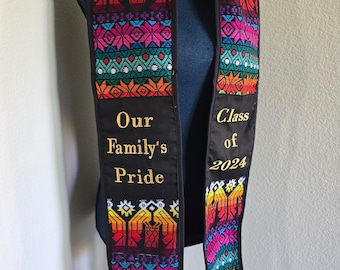 NOT CUSTOMIZABLE, Our Family's Pride Sash, Latin Graduation 2024 SASH, Class of 2024 Stole, Gift for Graduation