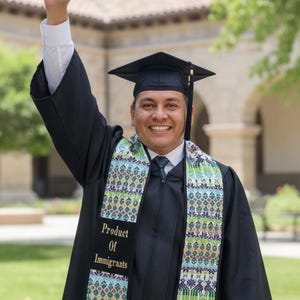 Product of Immigrants Graduation Sash: Handwoven Mayan Scarf