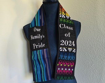 NOT CUSTOMIZABLE -KIDS Central American Sash, Kid's Latin Graduation Stole, Toddlers Class of 2024 Stole