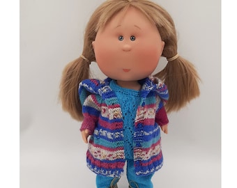 Outfit für Mia Nines d'Onil, Puppe 32 cm , Strickpuppenkleidung