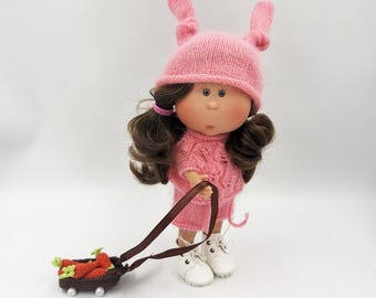 Outfit for Little Mia Nines d'Onil, doll 9 in, Knitted Dolls clothes