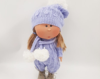 Outfit für Mia Nines d'Onil, Puppe 32 cm , Strickpuppenkleidung
