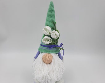 Spring Easter Gnome Snowdrop, Holiday spring gift, home decor