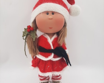 Christmas Outfit for Mia Nines d'Onil, doll 12 in, set of 6 item