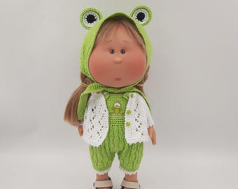 Outfit for Mia Nines d'Onil, doll 12 in, Knitted Dolls clothes