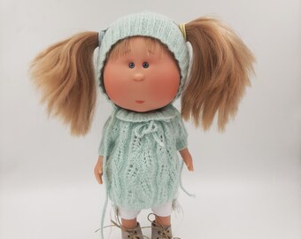 Outfit für Mia Nines d'Onil, Puppe 32 cm , Strickpuppenkleidung