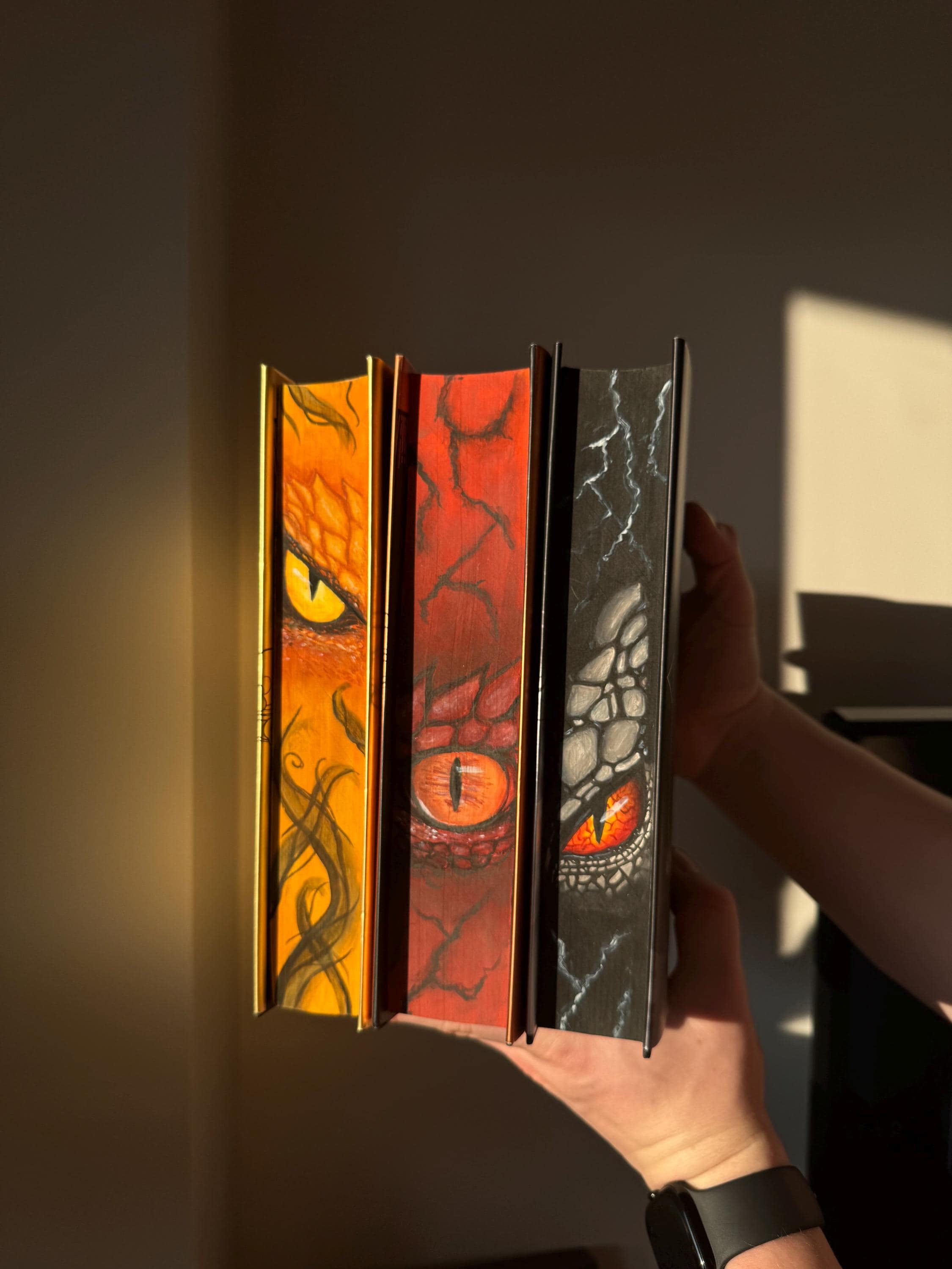 Empyrean Series | Special Edition, Handpainted, Painted spine, Rebecca Yarros, Fourth Wing, Iron Flame, Onyx Storm